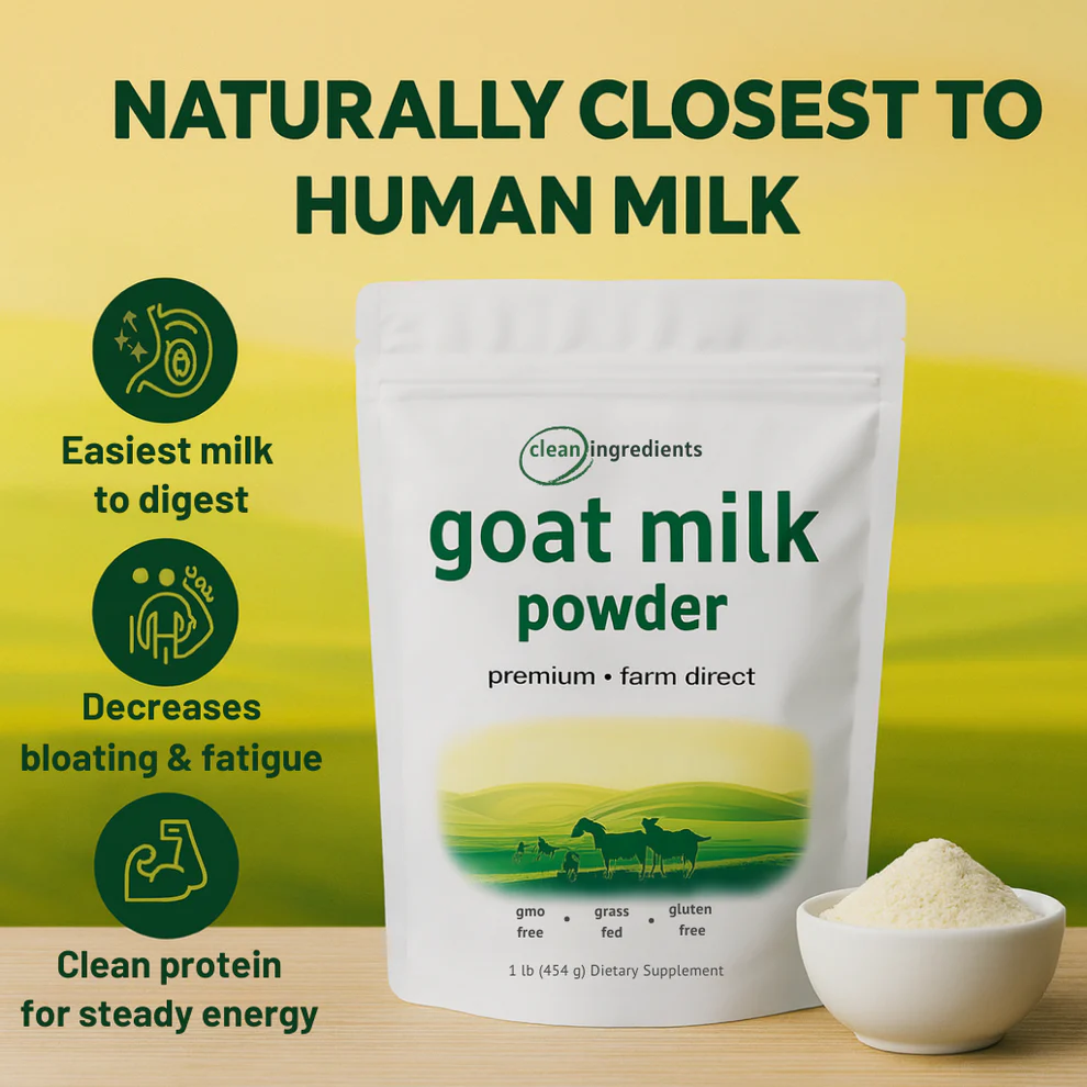 Goat Milk Powder - 2LB, Rich in Protein, Calcium, & Probiotics Dairy Milky