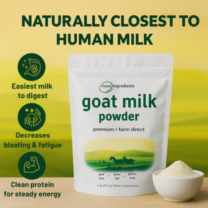Goat Milk Powder - 2LB, Rich in Protein, Calcium, & Probiotics Dairy Milky